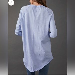 Free People Arden Top in Vintage Blue